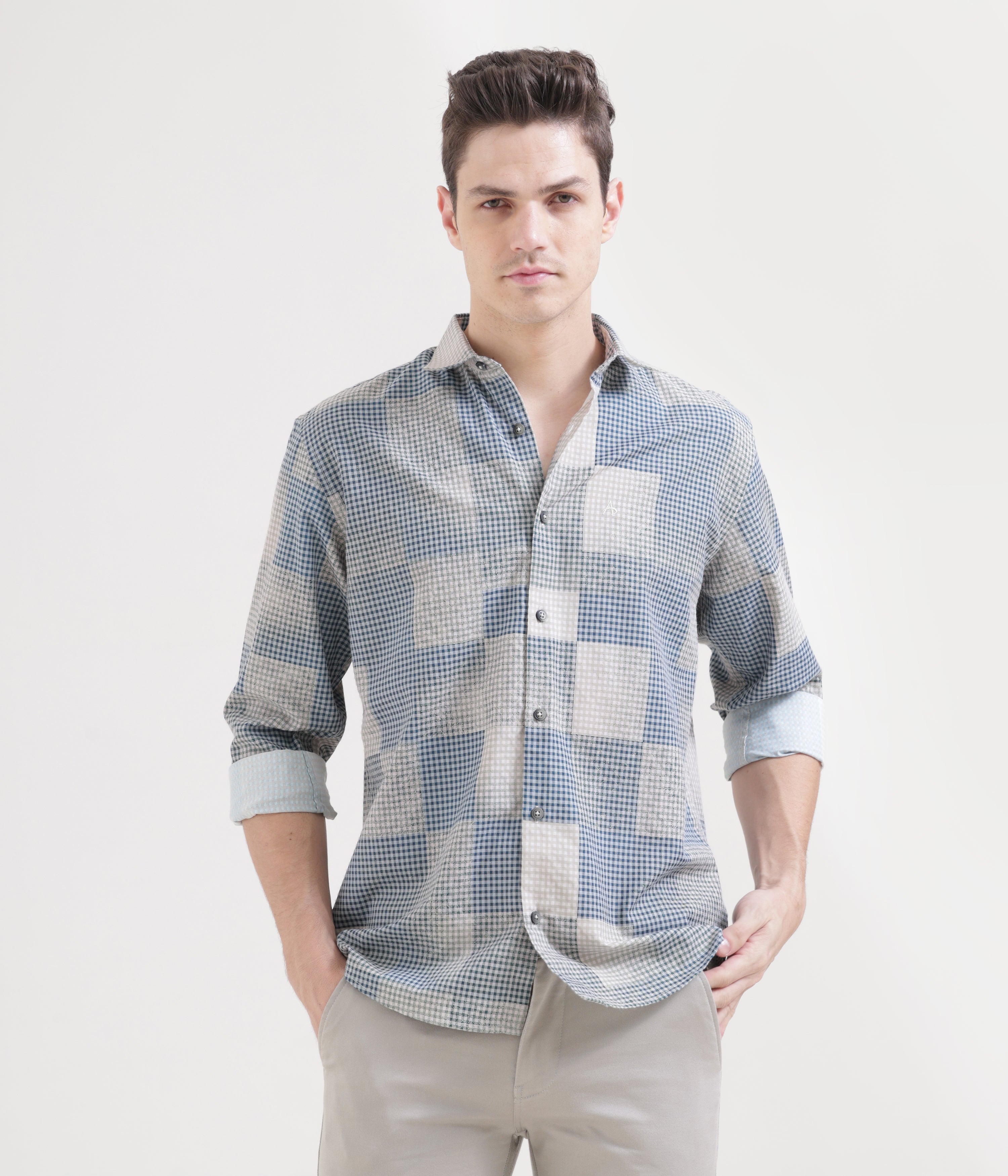 Midnight Blue Classic Fit Full Sleeve Shirt