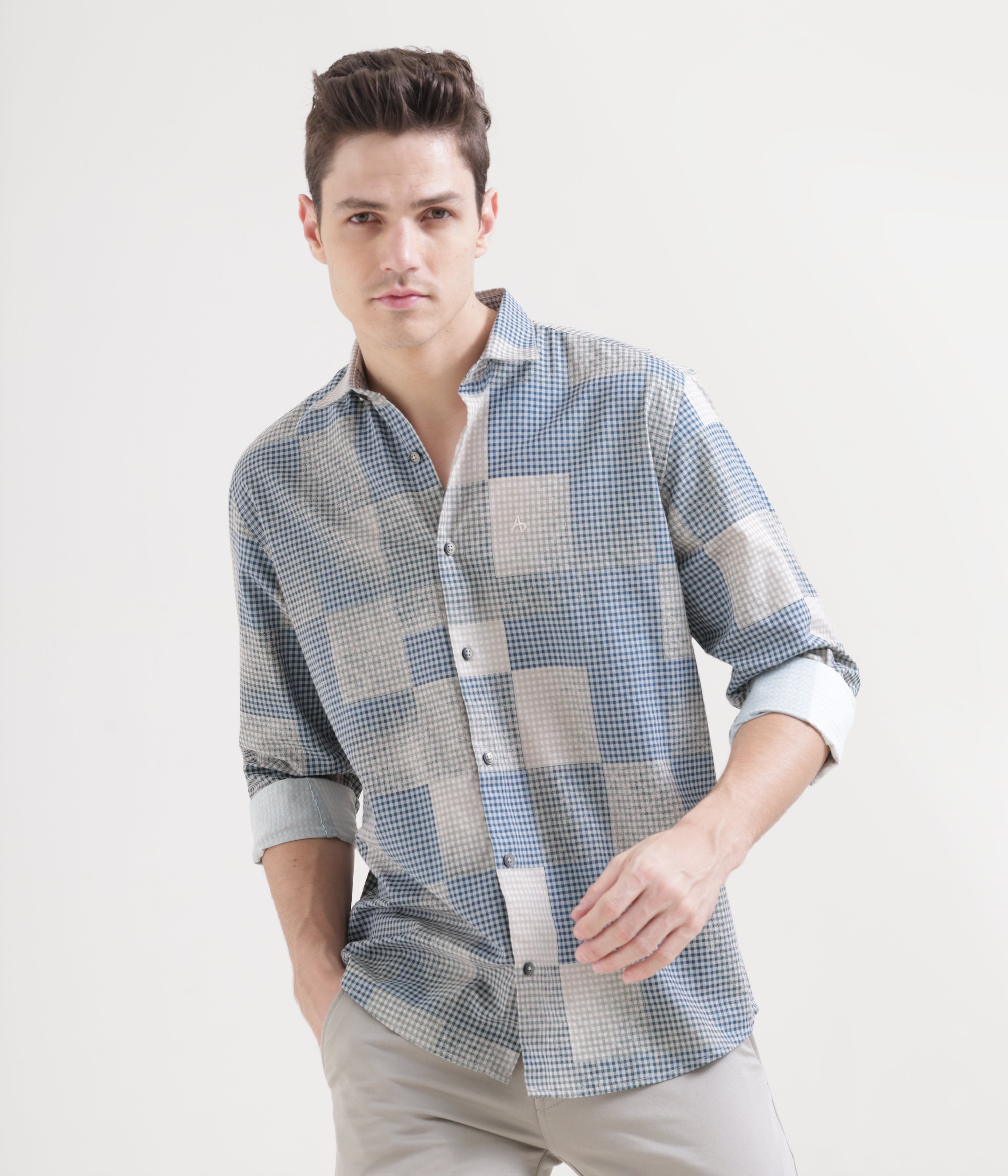 Midnight Blue Classic Fit Full Sleeve Shirt