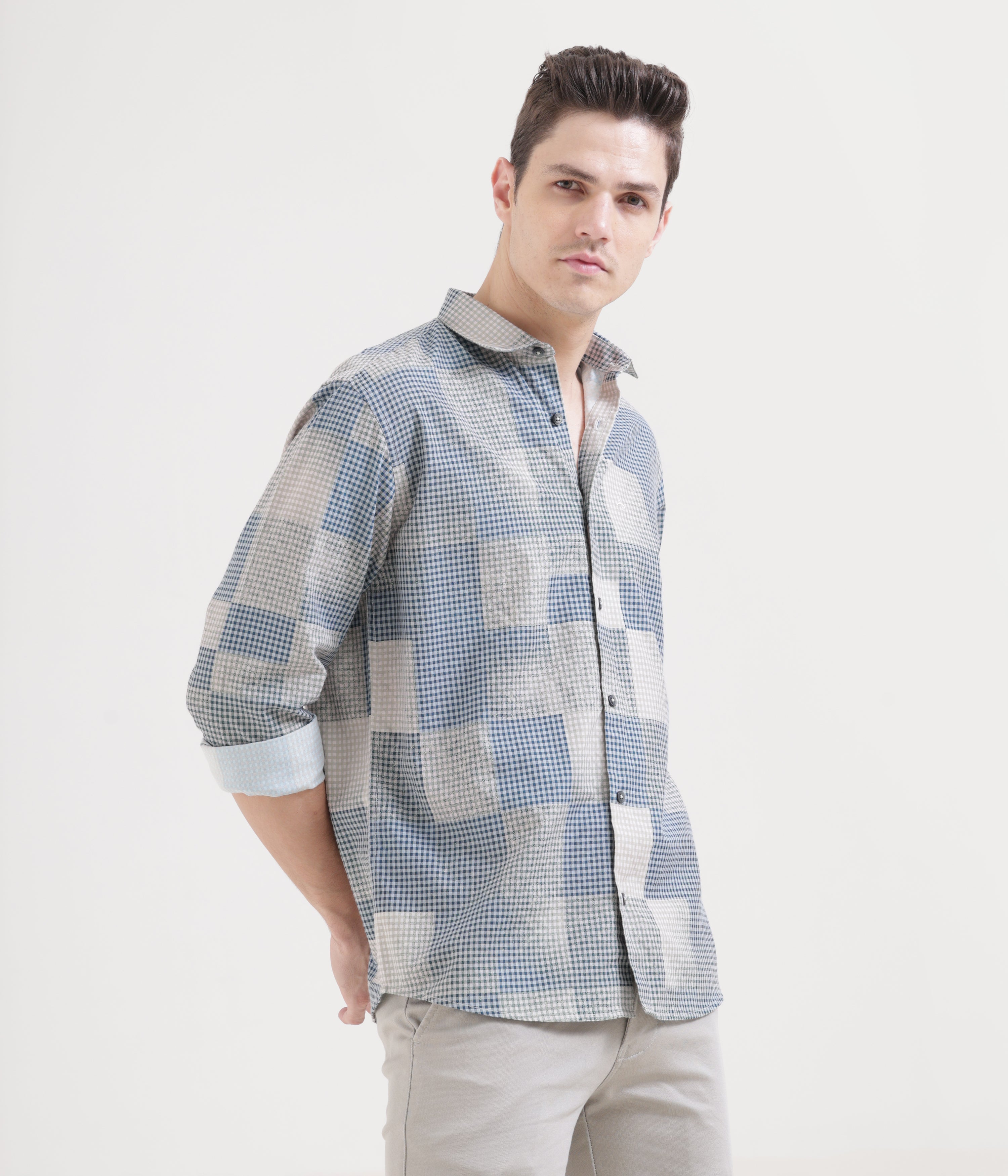 Midnight Blue Classic Fit Full Sleeve Shirt