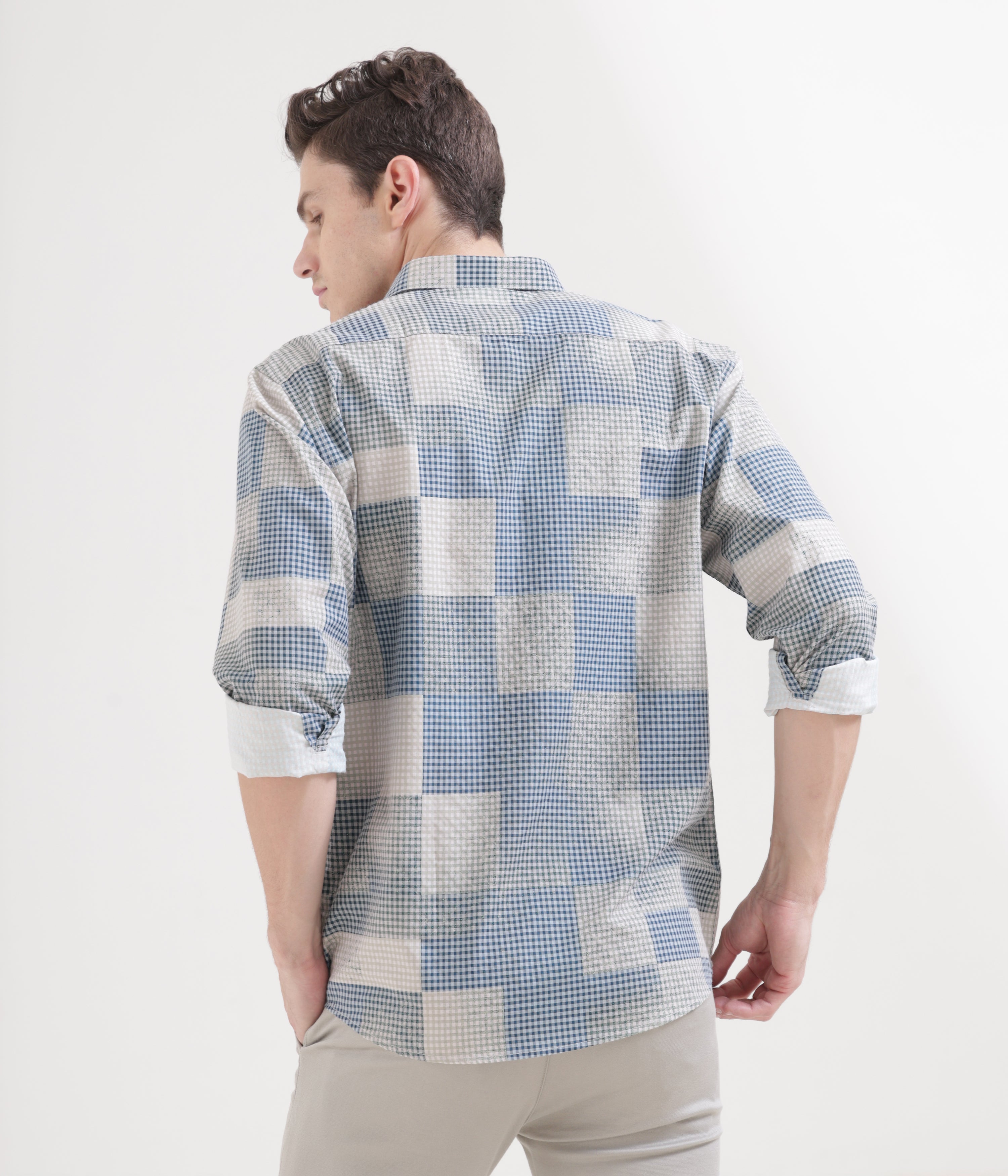 Midnight Blue Classic Fit Full Sleeve Shirt