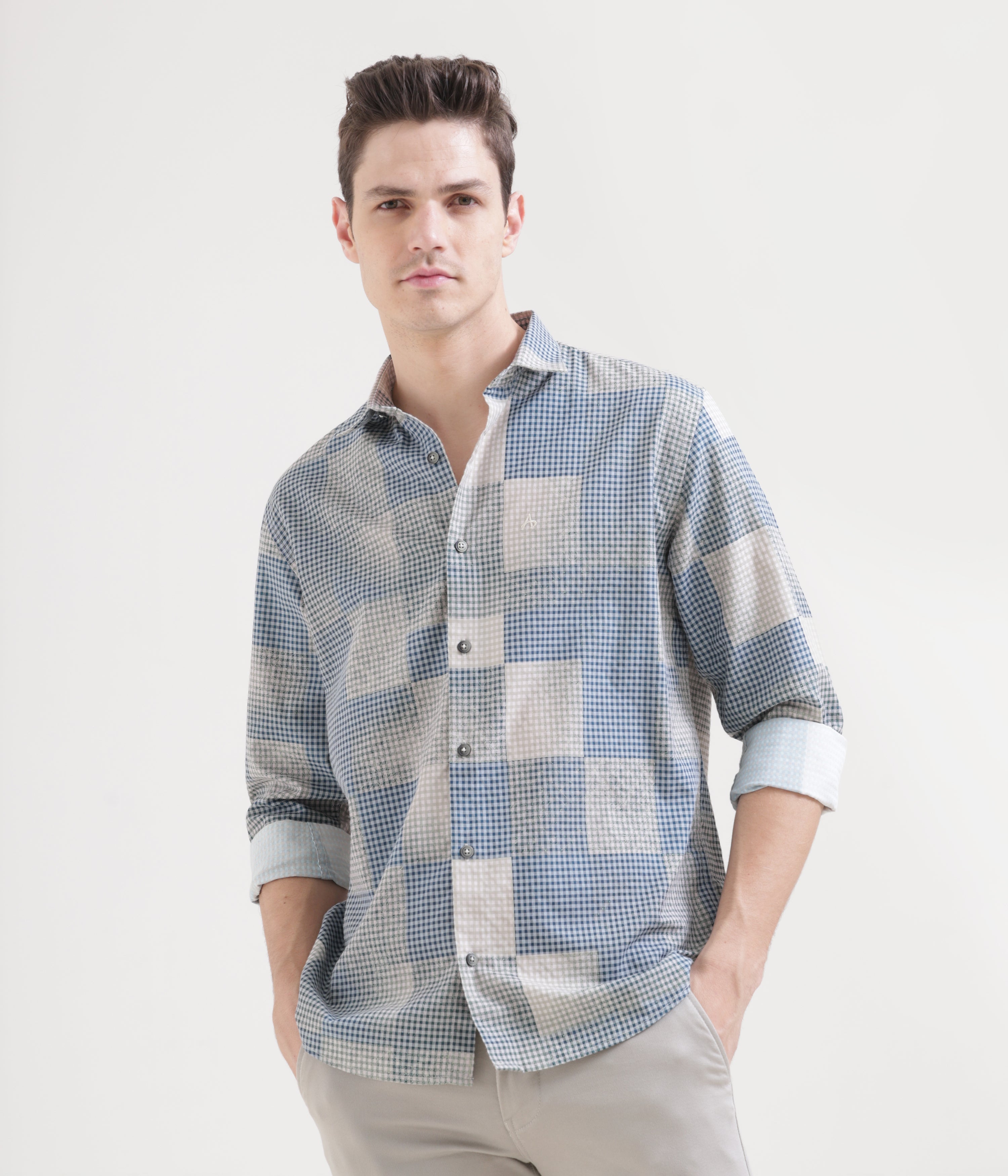 Midnight Blue Classic Fit Full Sleeve Shirt