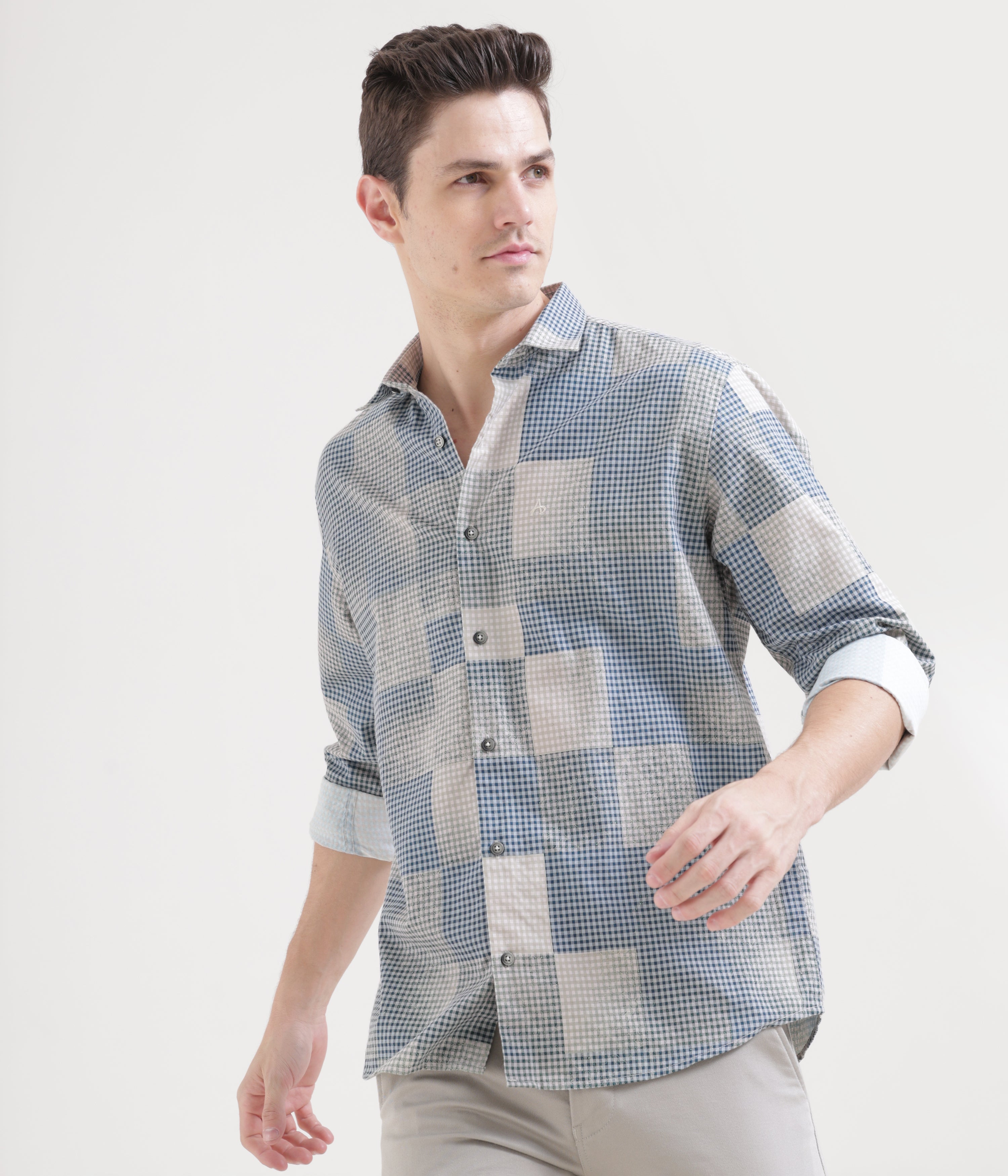 Midnight Blue Classic Fit Full Sleeve Shirt