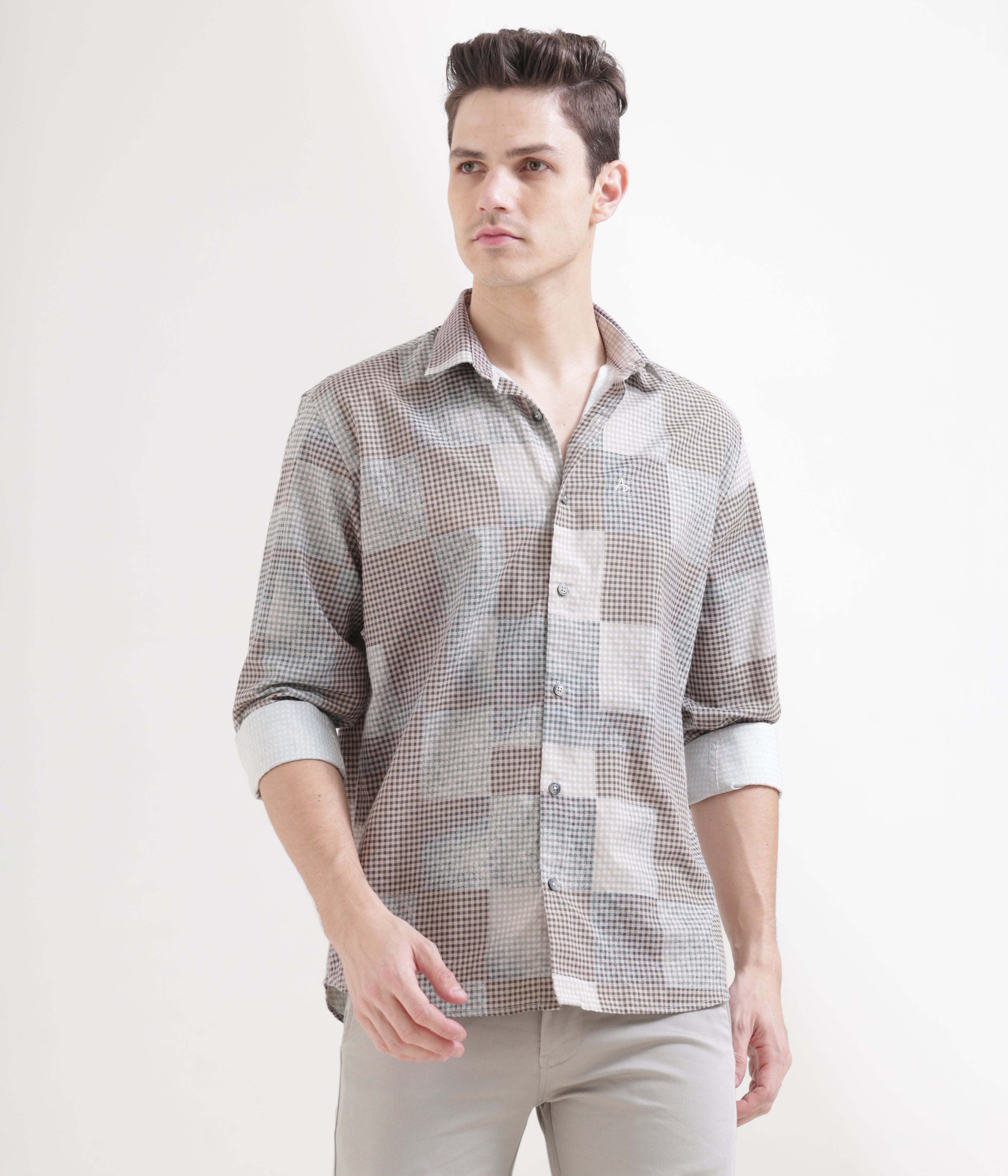 Misty Rose Classic Fit Full Sleeve Shirt