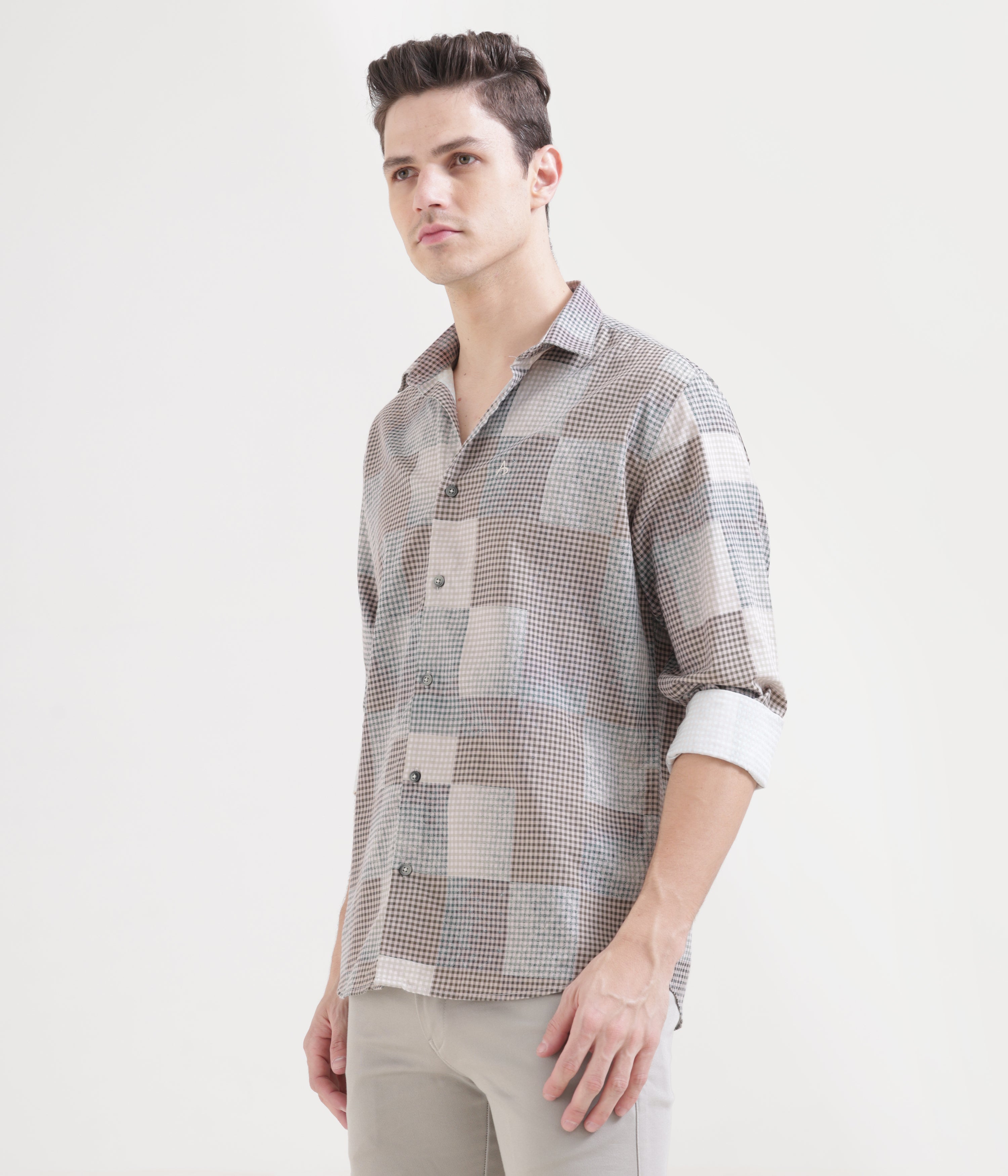 Misty Rose Classic Fit Full Sleeve Shirt