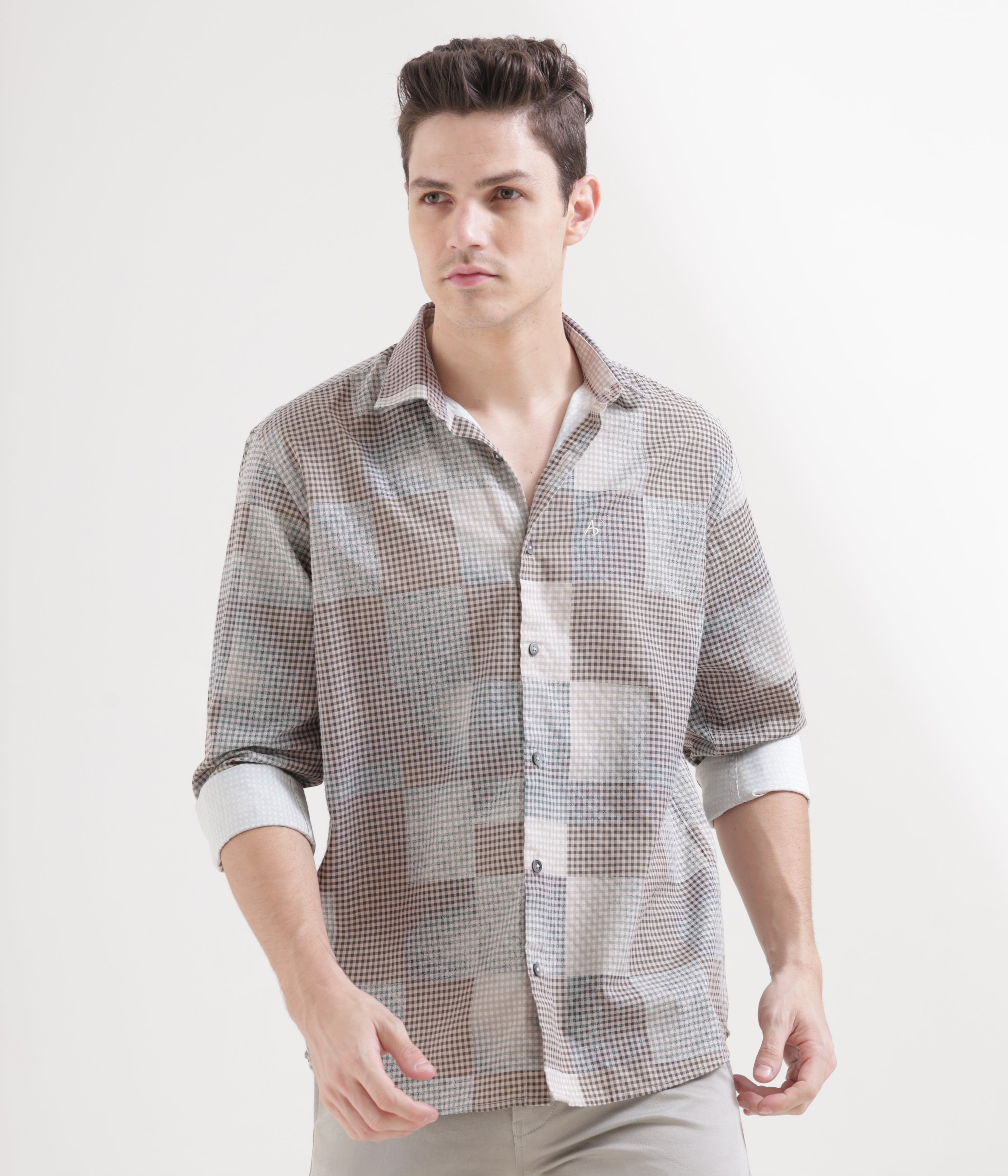 Misty Rose Classic Fit Full Sleeve Shirt
