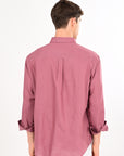 Wild Orchid Embroidered Relaxed Fit Linen Shirt