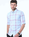Blue Classy Check Shirt