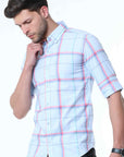 Blue Classy Check Shirt