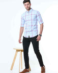 Blue Classy Check Shirt