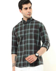 Green Slim Fit Shirt