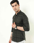 Olive Slim Fit Shirt
