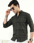 Olive Slim Fit Shirt