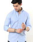 Baby Blue Slim Fit Shirt