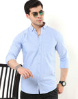 Baby Blue Slim Fit Shirt