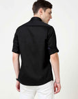 Classic Fit Alice Black Solid Shirt