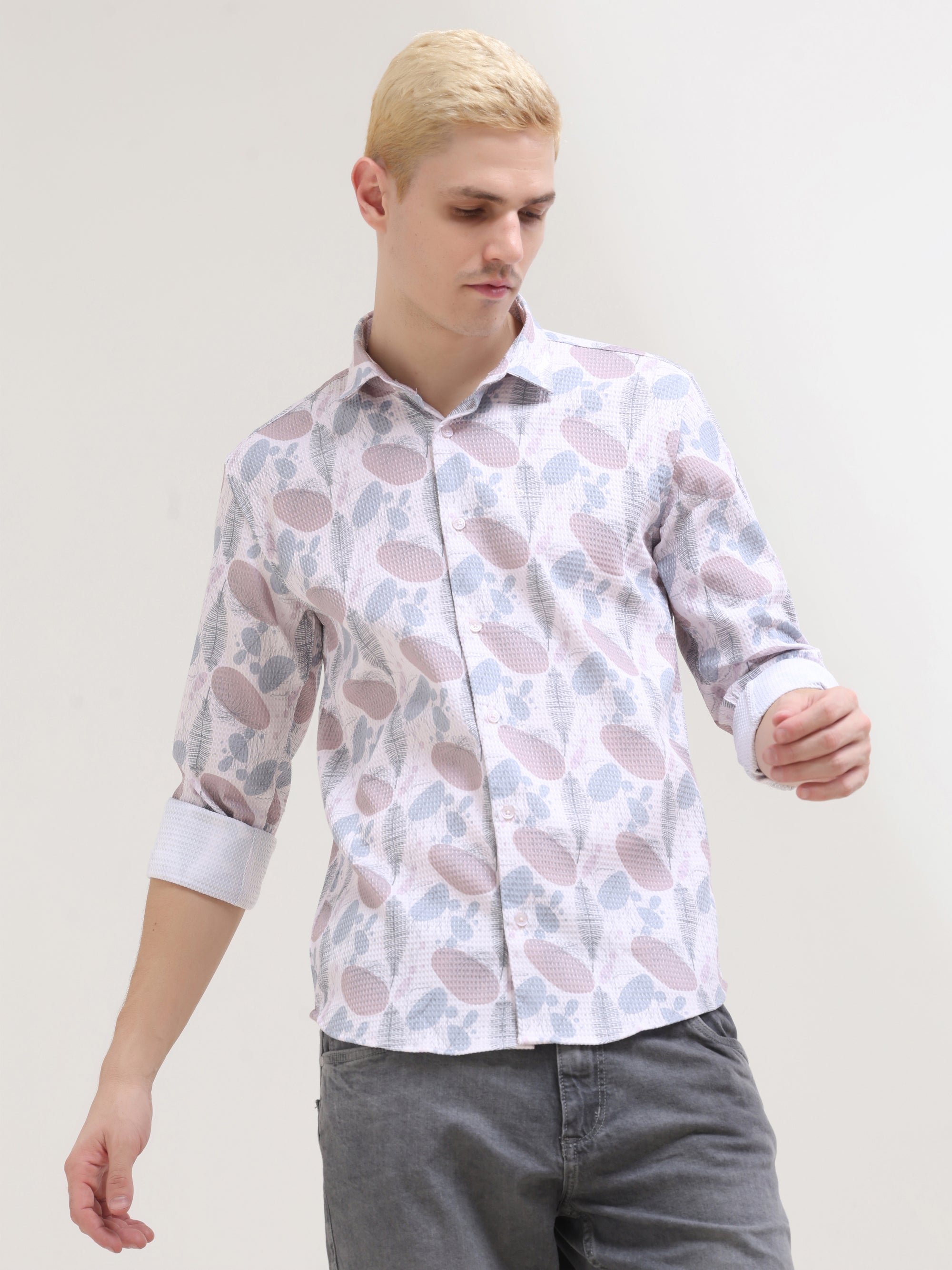 Pastel Pink Slim Fit Shirt