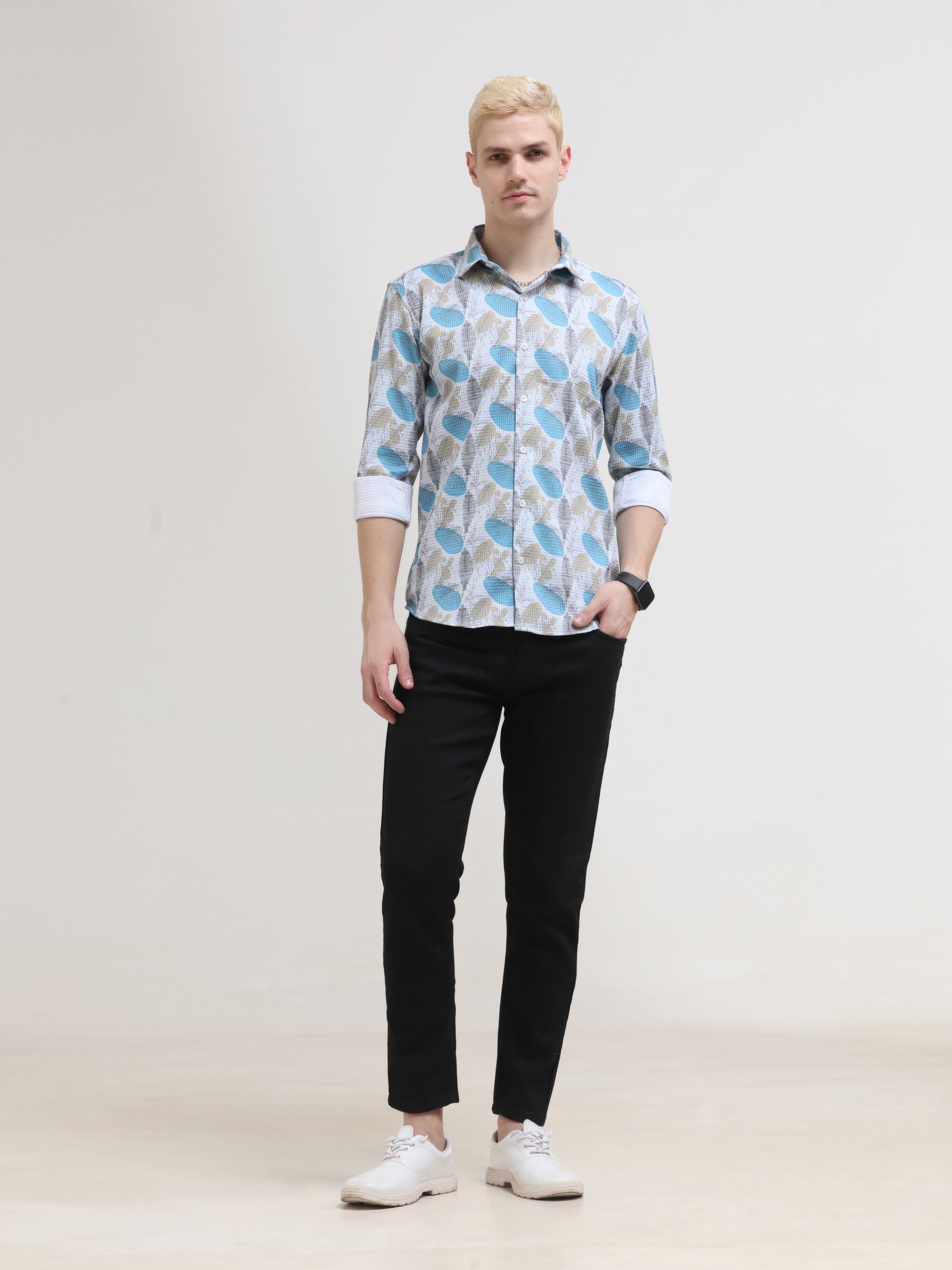Powder Pink Slim Fit Shirt