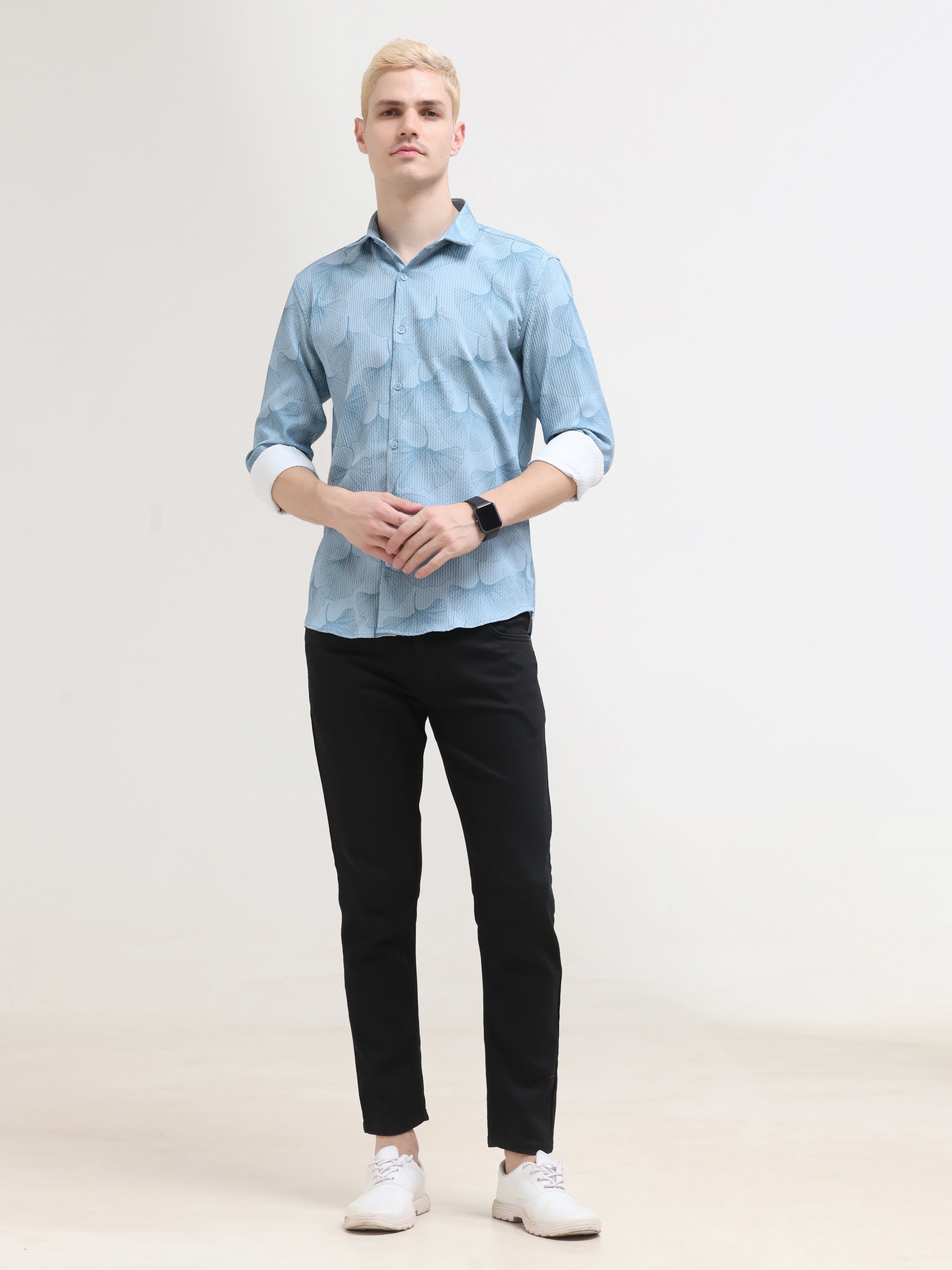 Sky Blue Slim Fit Shirt