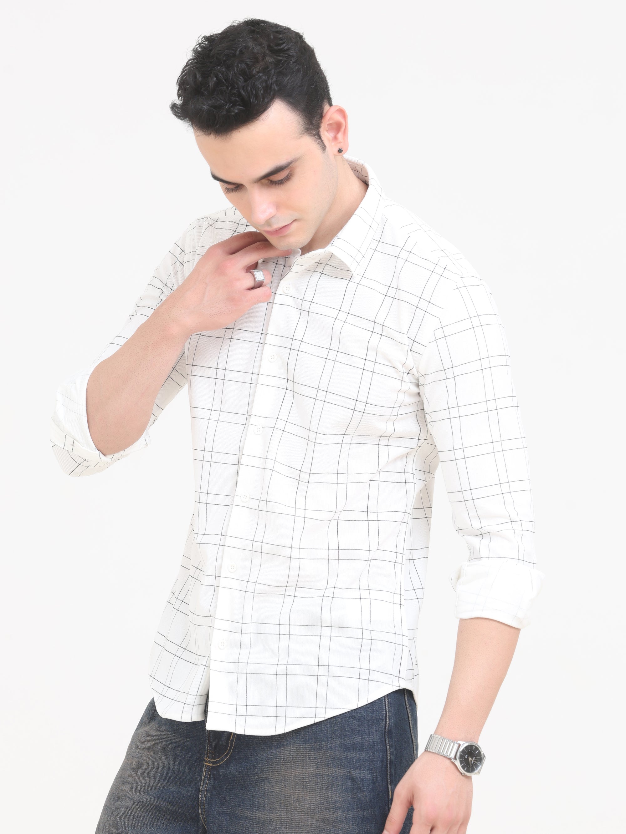 White Slim Fit Shirt