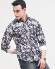 Black Tapered Fit Shirt