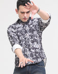Black Tapered Fit Shirt