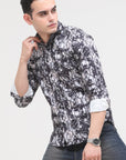 Black Tapered Fit Shirt