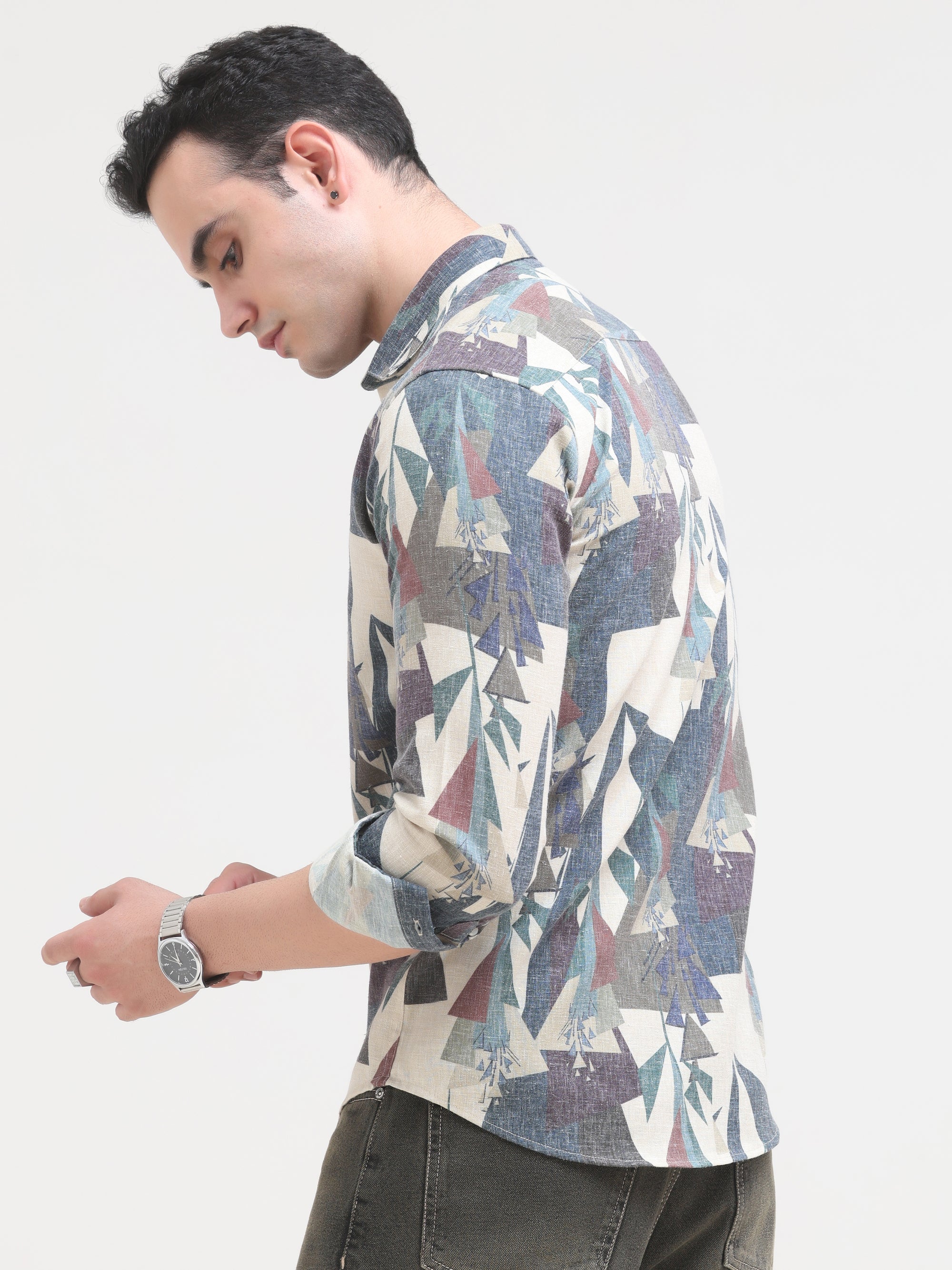 Beige Slim Fit Shirt