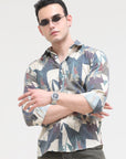 Beige Slim Fit Shirt