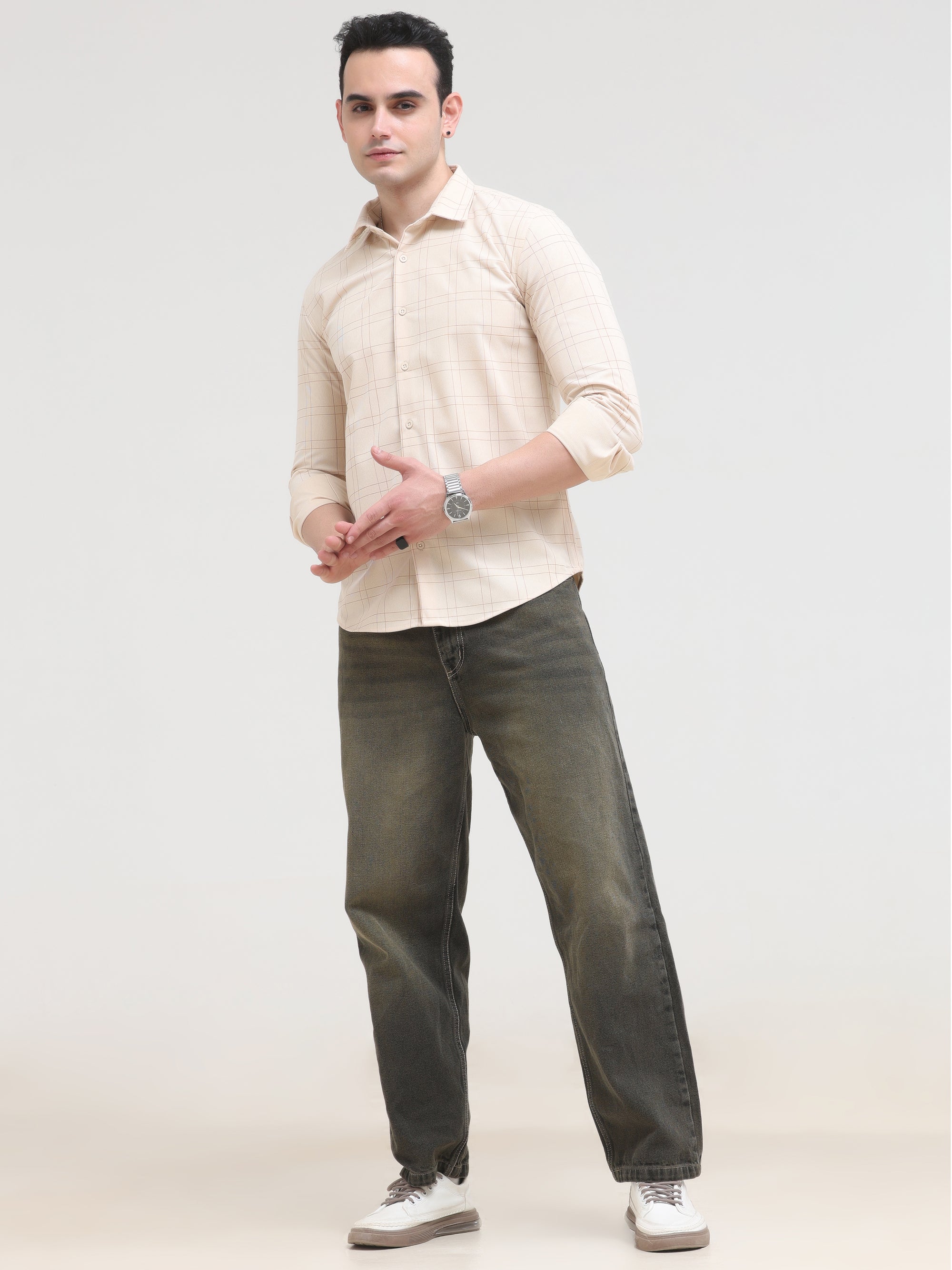 Barley White Slim Fit Shirt