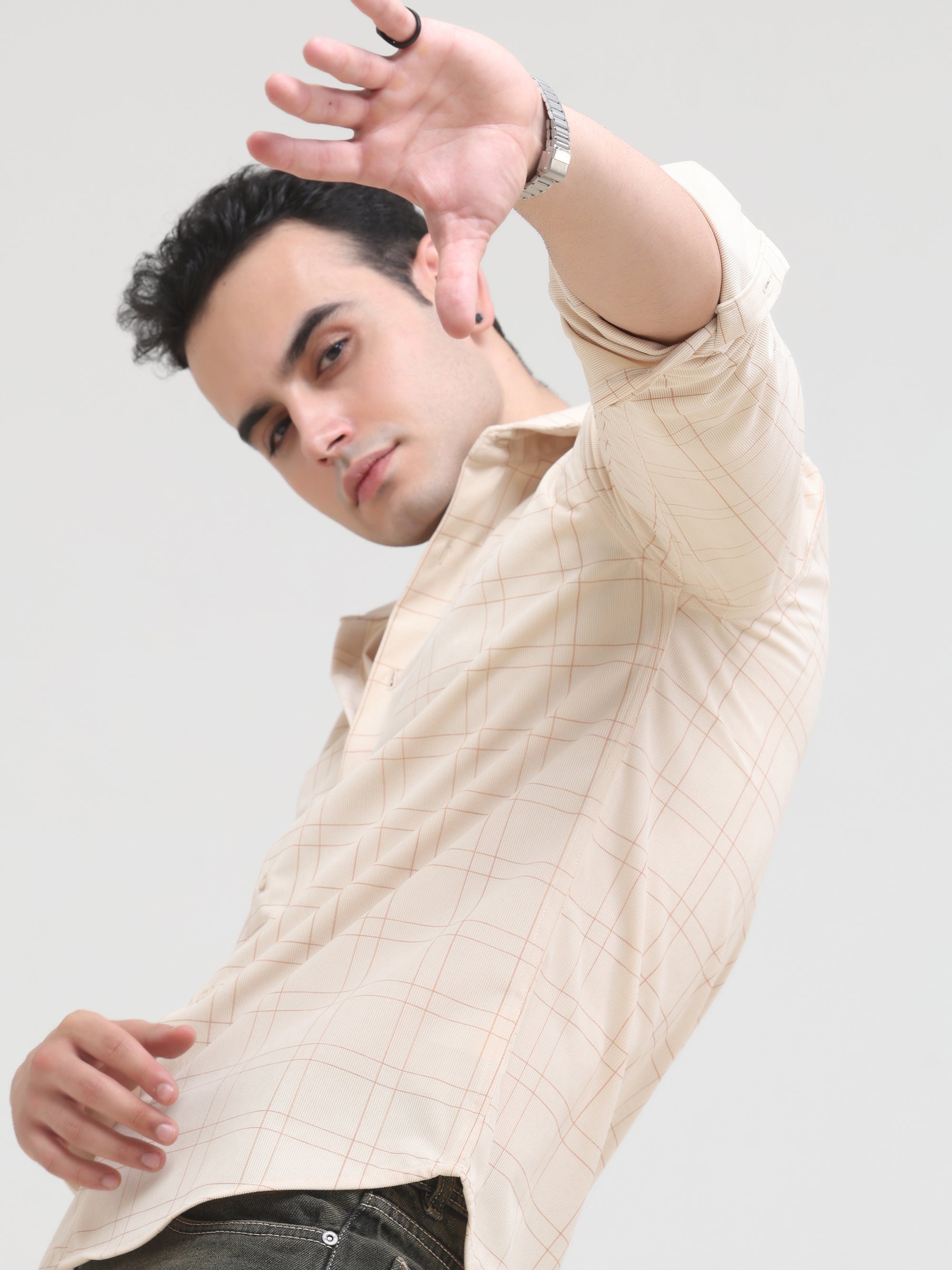 Barley White Slim Fit Shirt