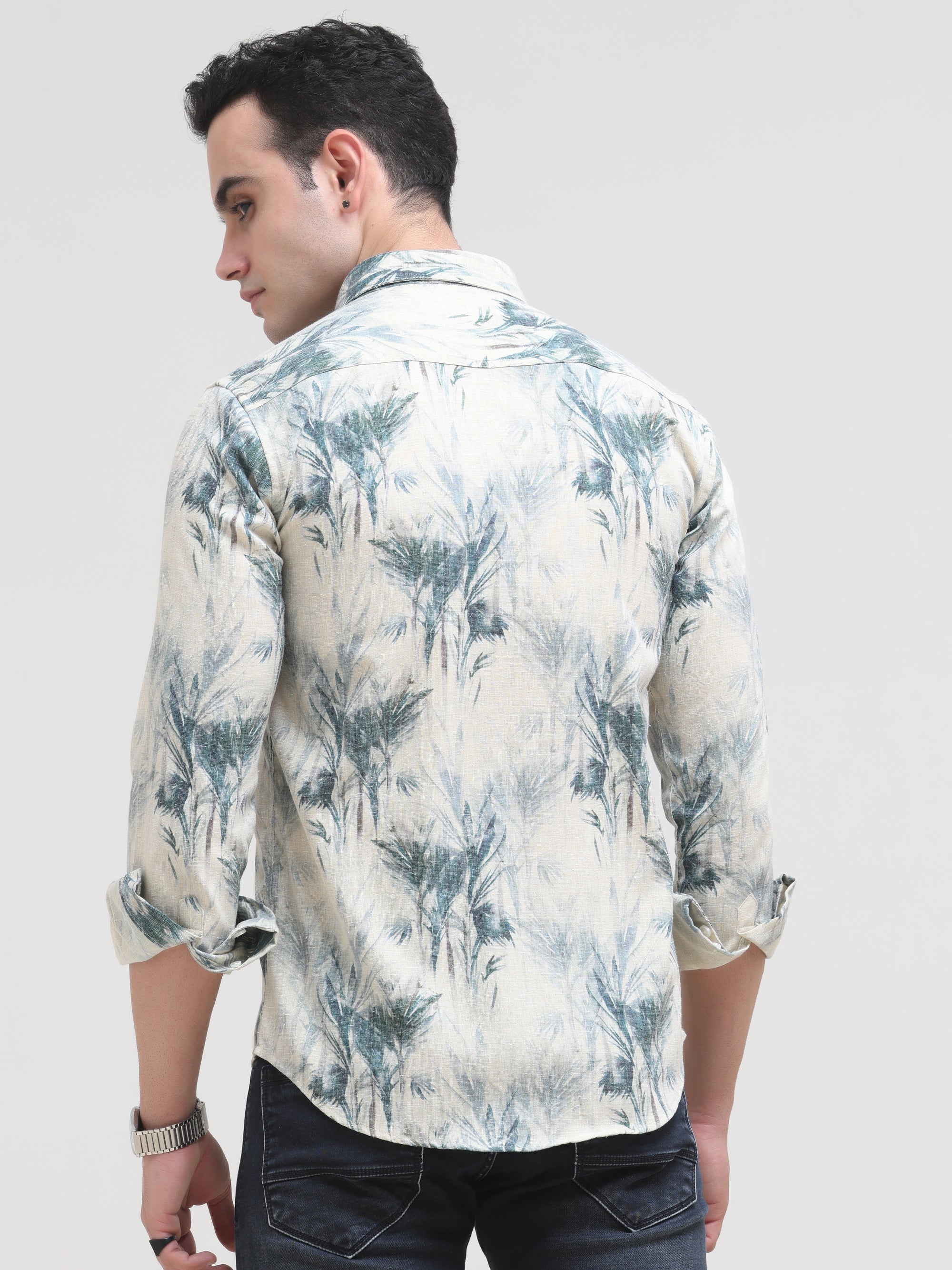 Air Force Green Slim Fit Shirt