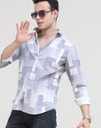 Fossil Grey Tapered Fit Shirt