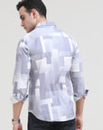 Fossil Grey Tapered Fit Shirt