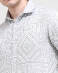 Beige Tapered Fit Shirt