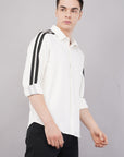 Raglan Sleeve Relaxed Fit White Shirt