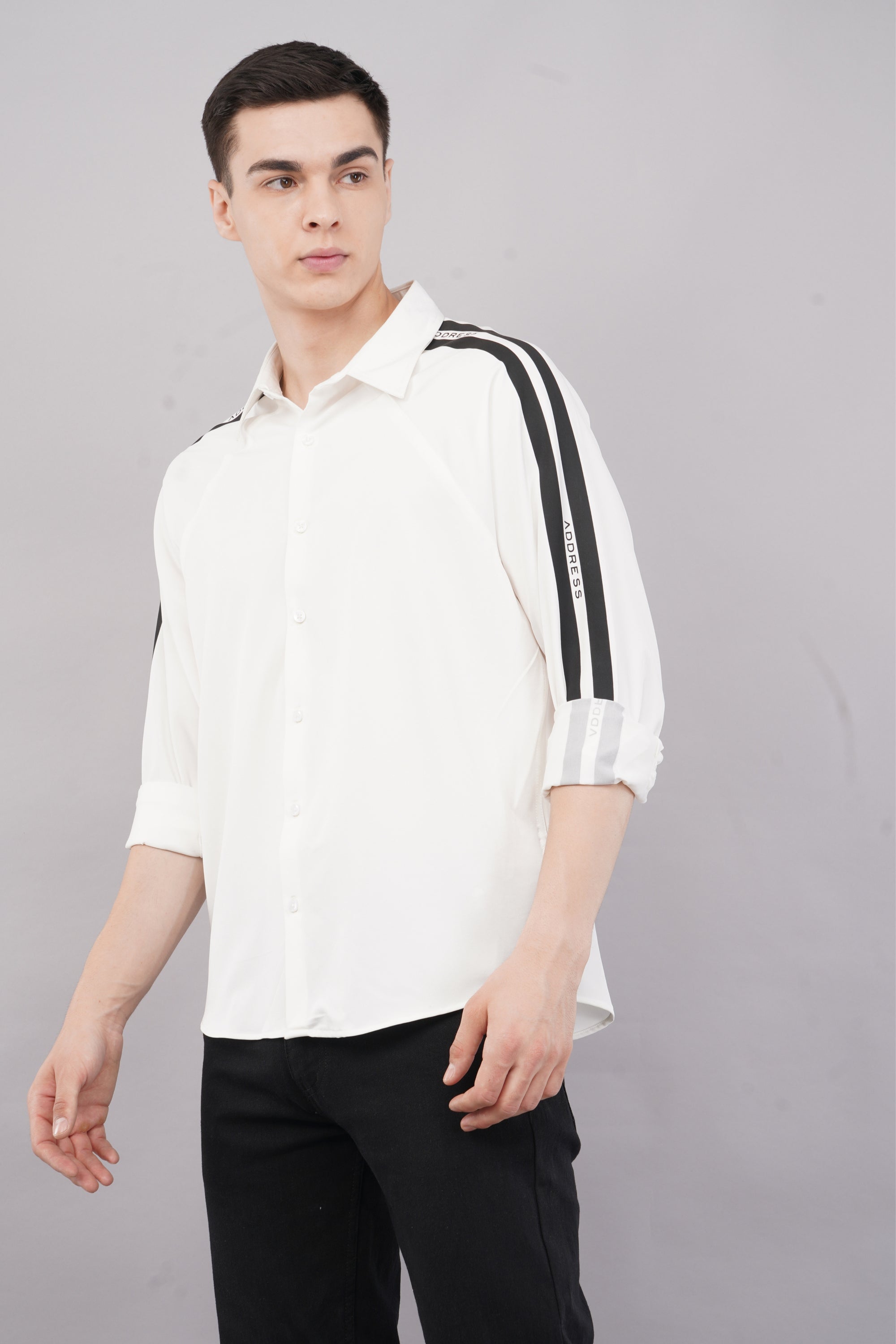 Raglan Sleeve Relaxed Fit White Shirt