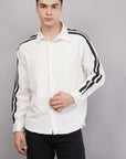 Raglan Sleeve Relaxed Fit White Shirt