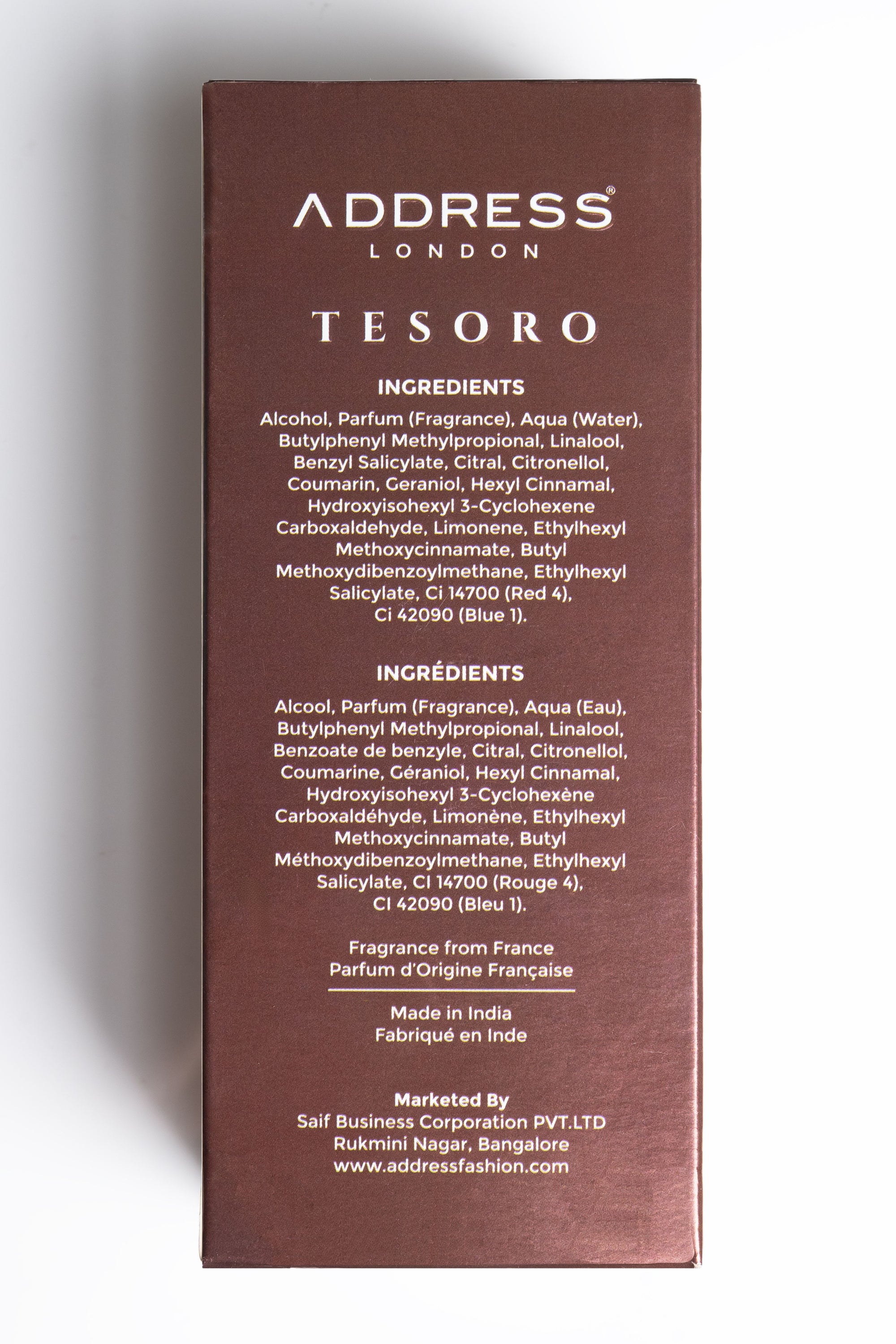 Tesoro Eau De Parfum – 50 ML Perfume