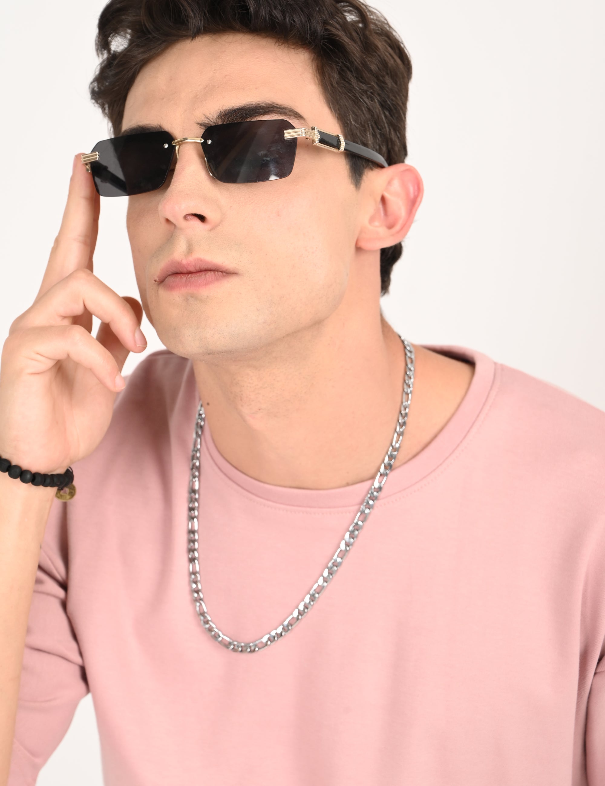 Drop Shoulder Half Sleeve Peach T Shirt