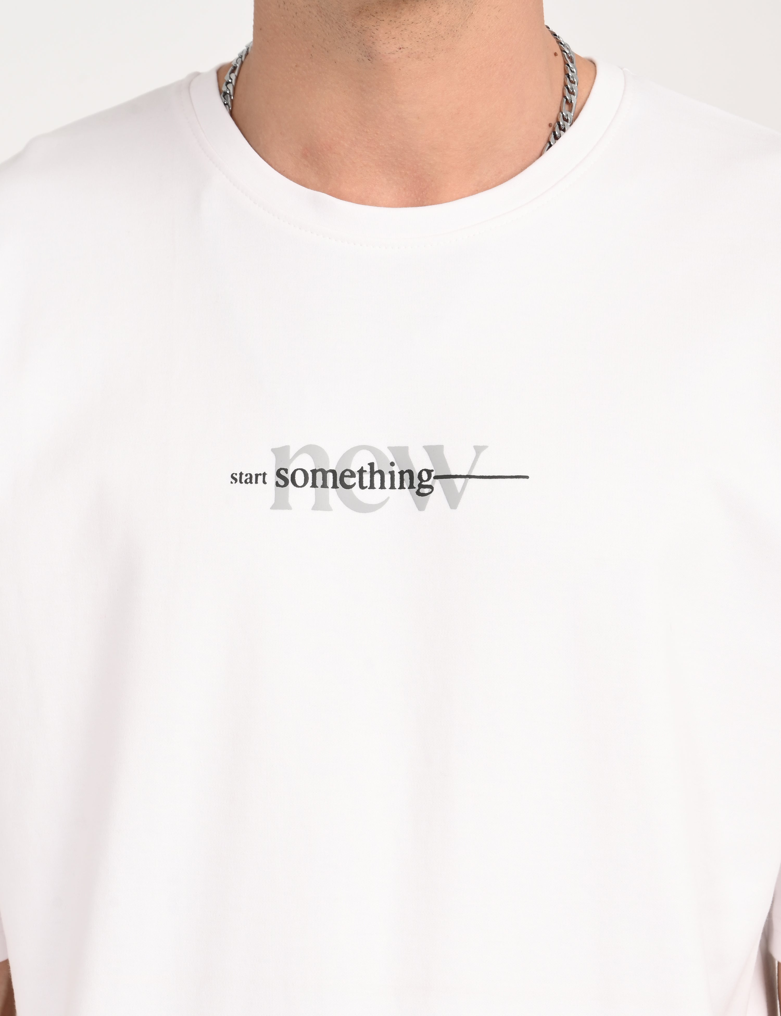 Drop Shoulder Half Sleeve White T-Shirt – Address Apparels
