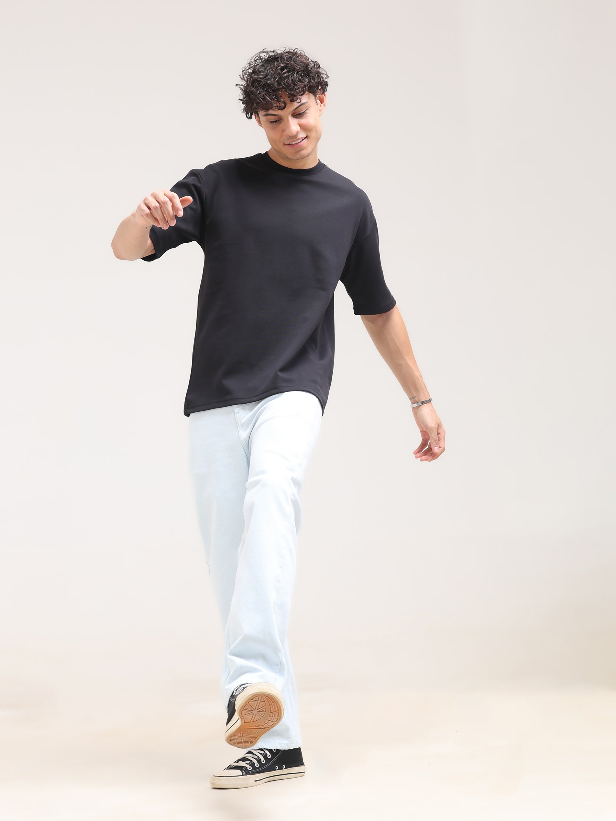 Ice Blue Staight Fit Denim