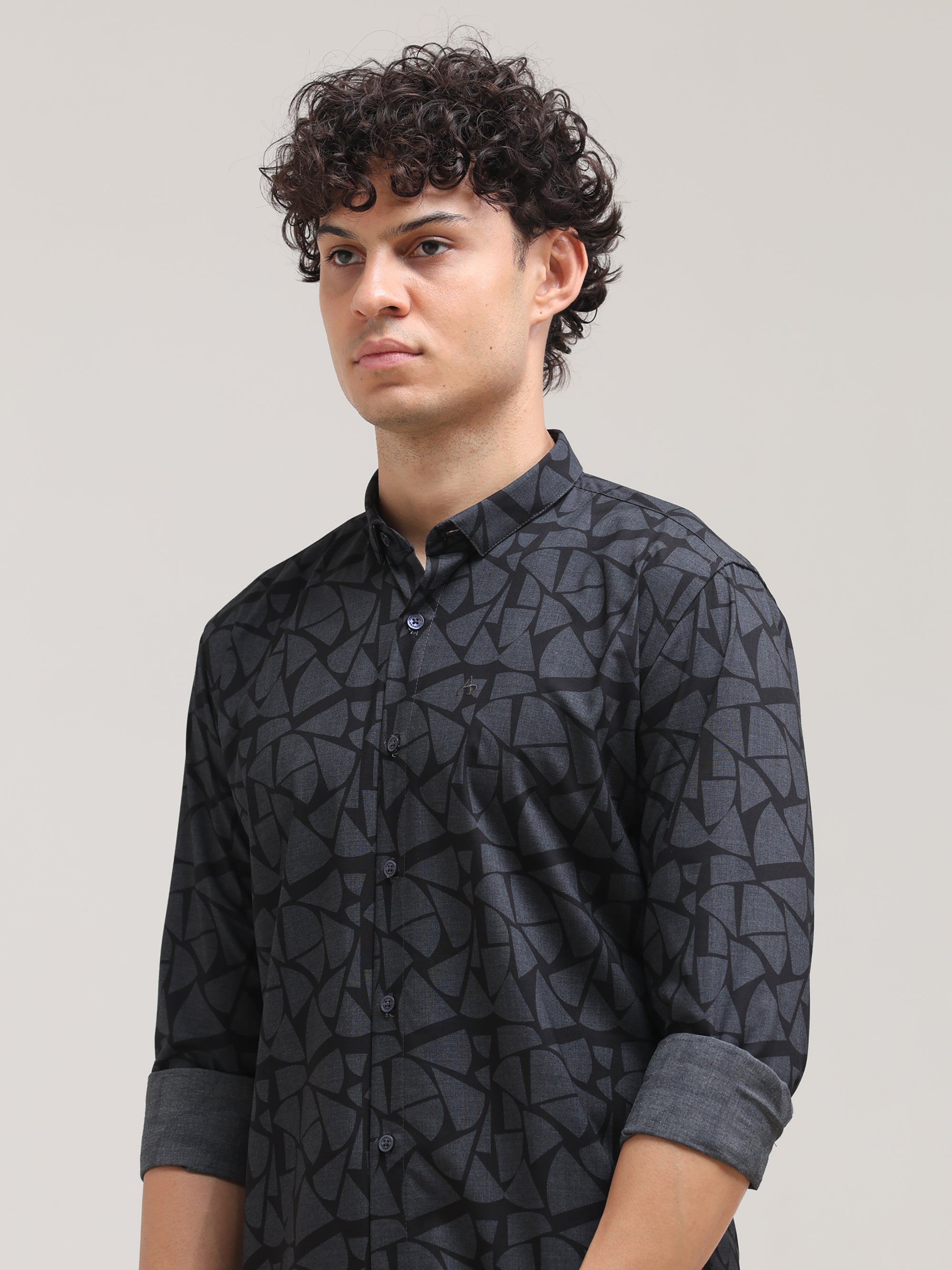 Black Slim Fit Shirt
