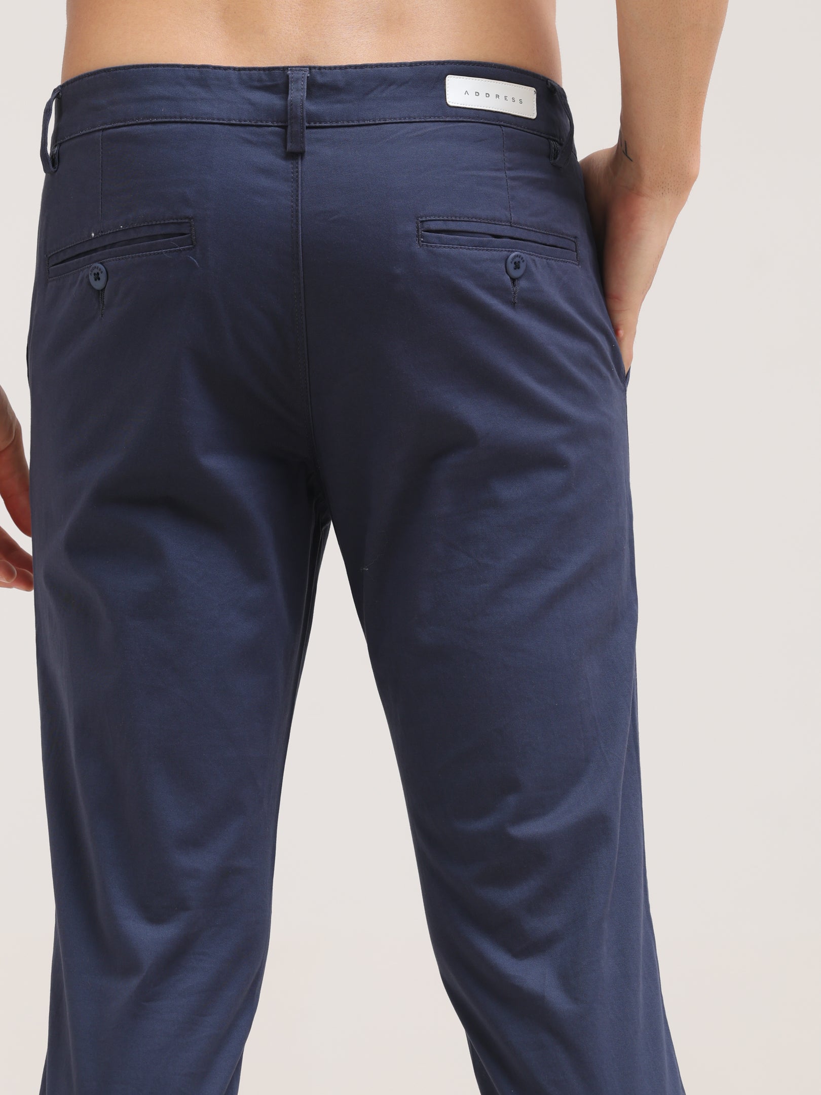 Indigo Dye Ankle Fit Cotton Pant