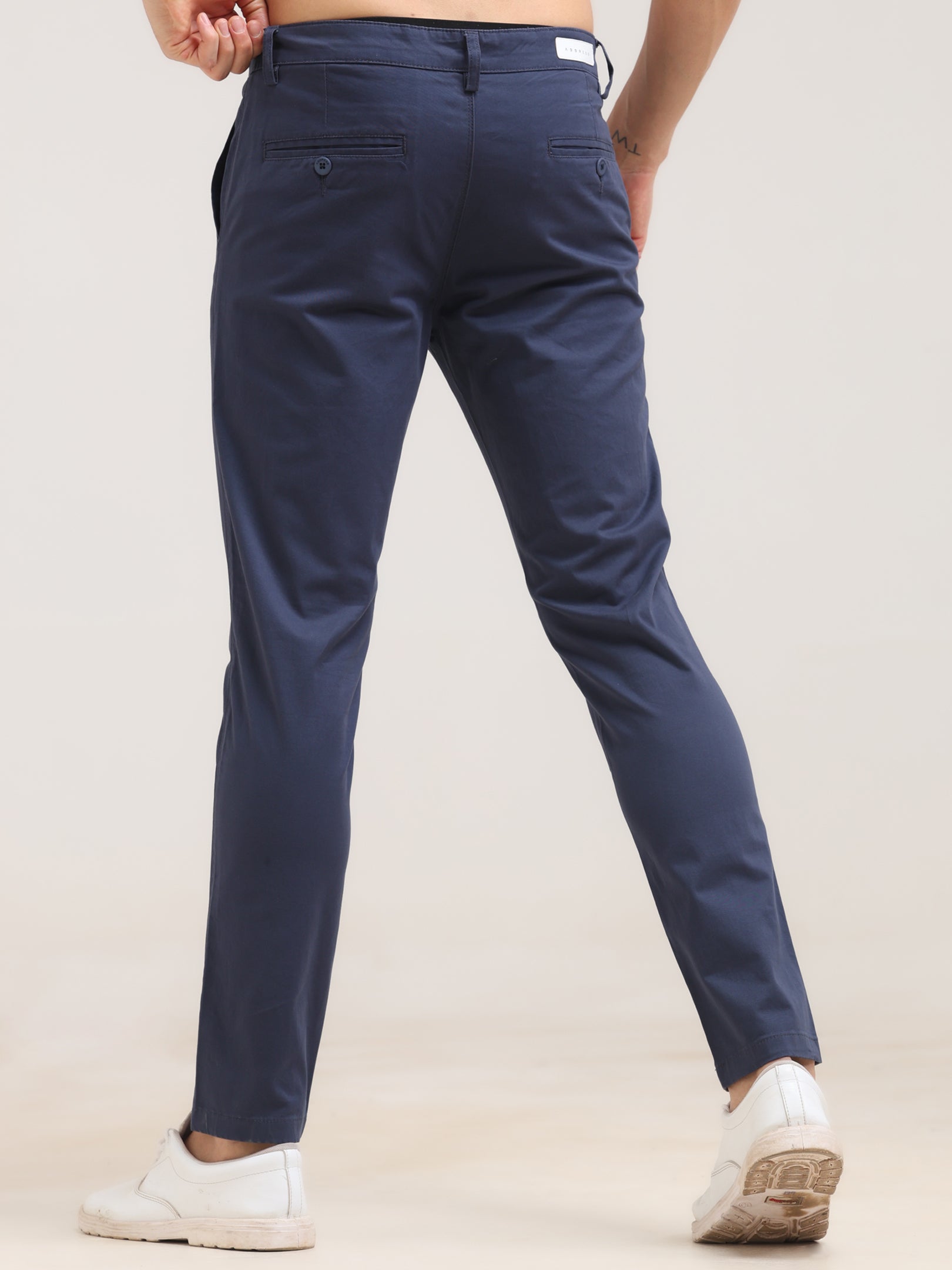 Indigo Dye Ankle Fit Cotton Pant