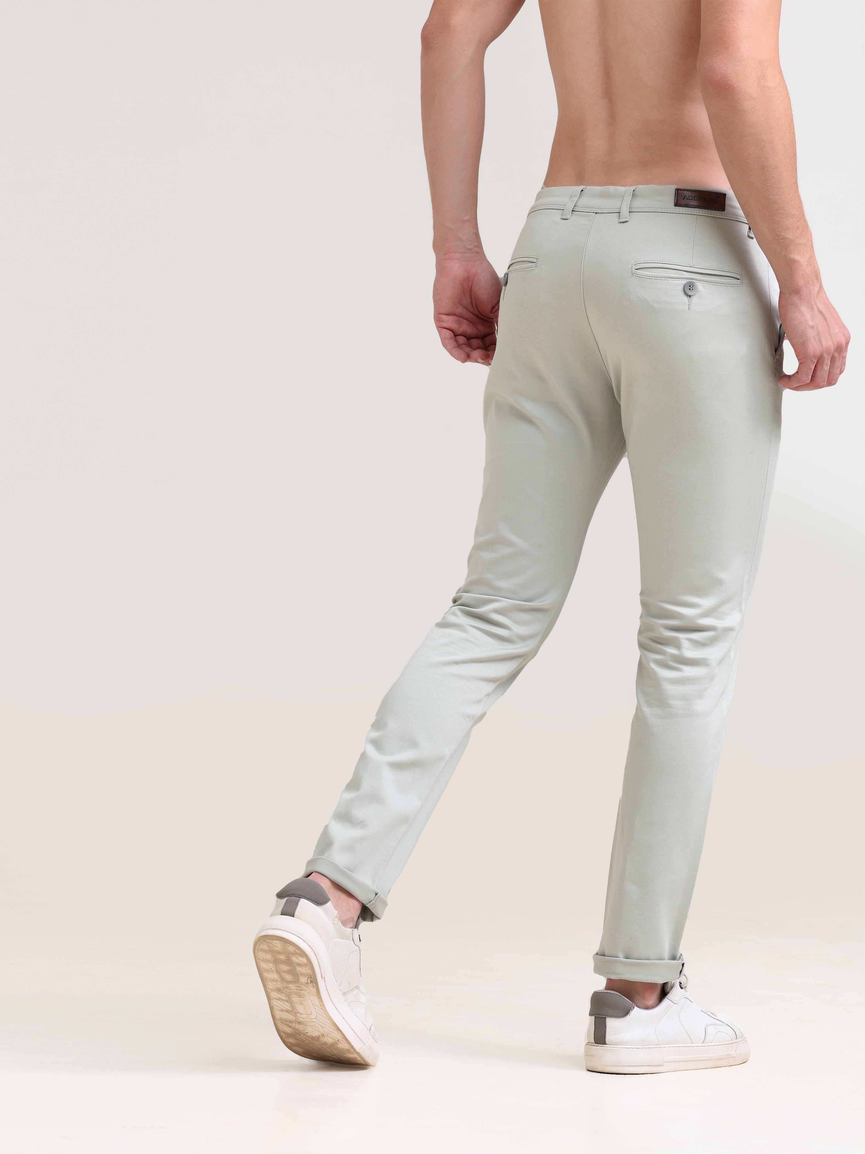 Pisa Green : Cotton Comfort Fit Pants