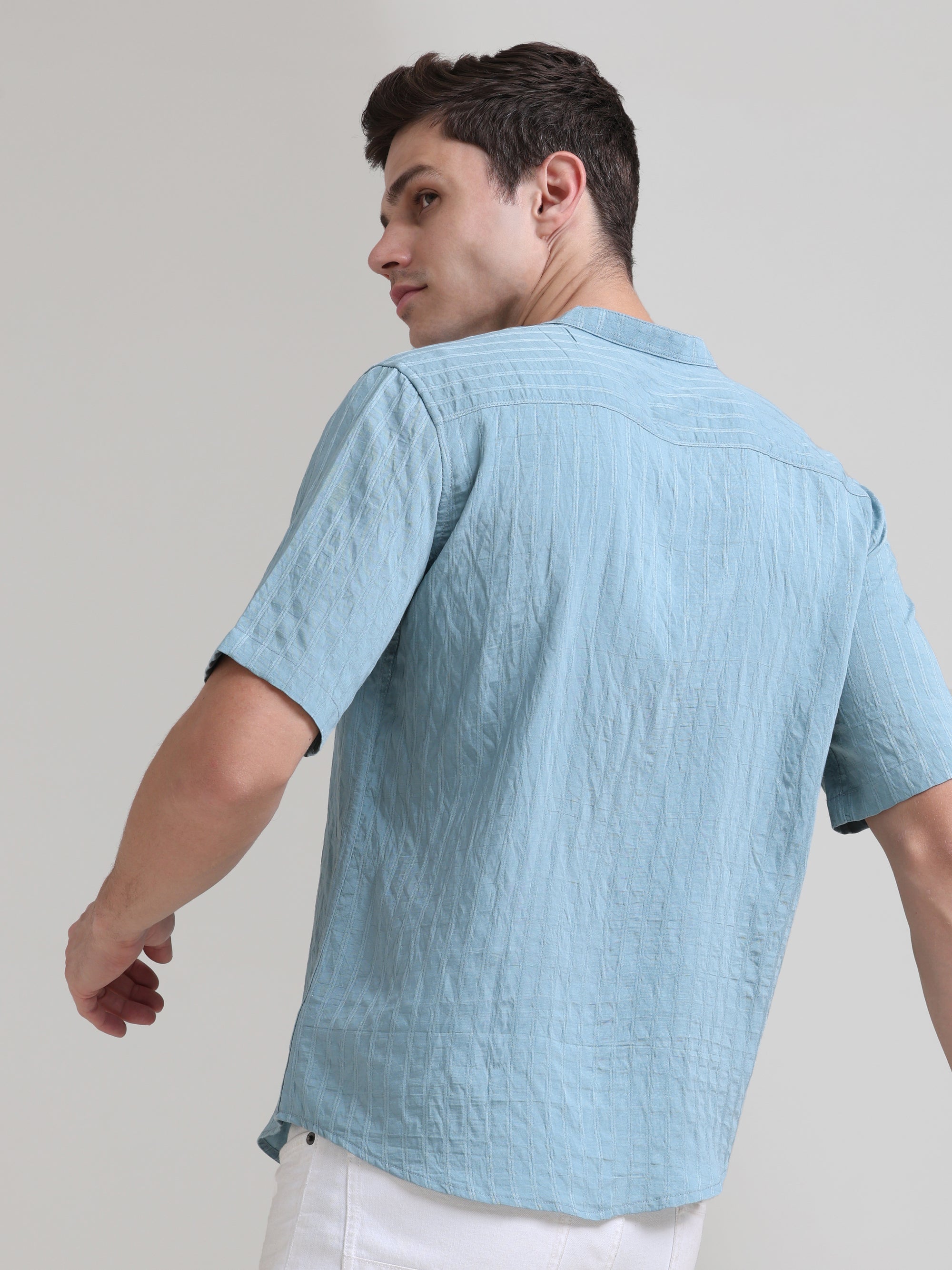 Classic Comfort: Solid Regular Fit Half Sleeve Shirt