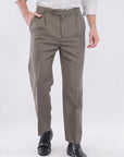 Korean 2 Pleat Olive Formal Pants