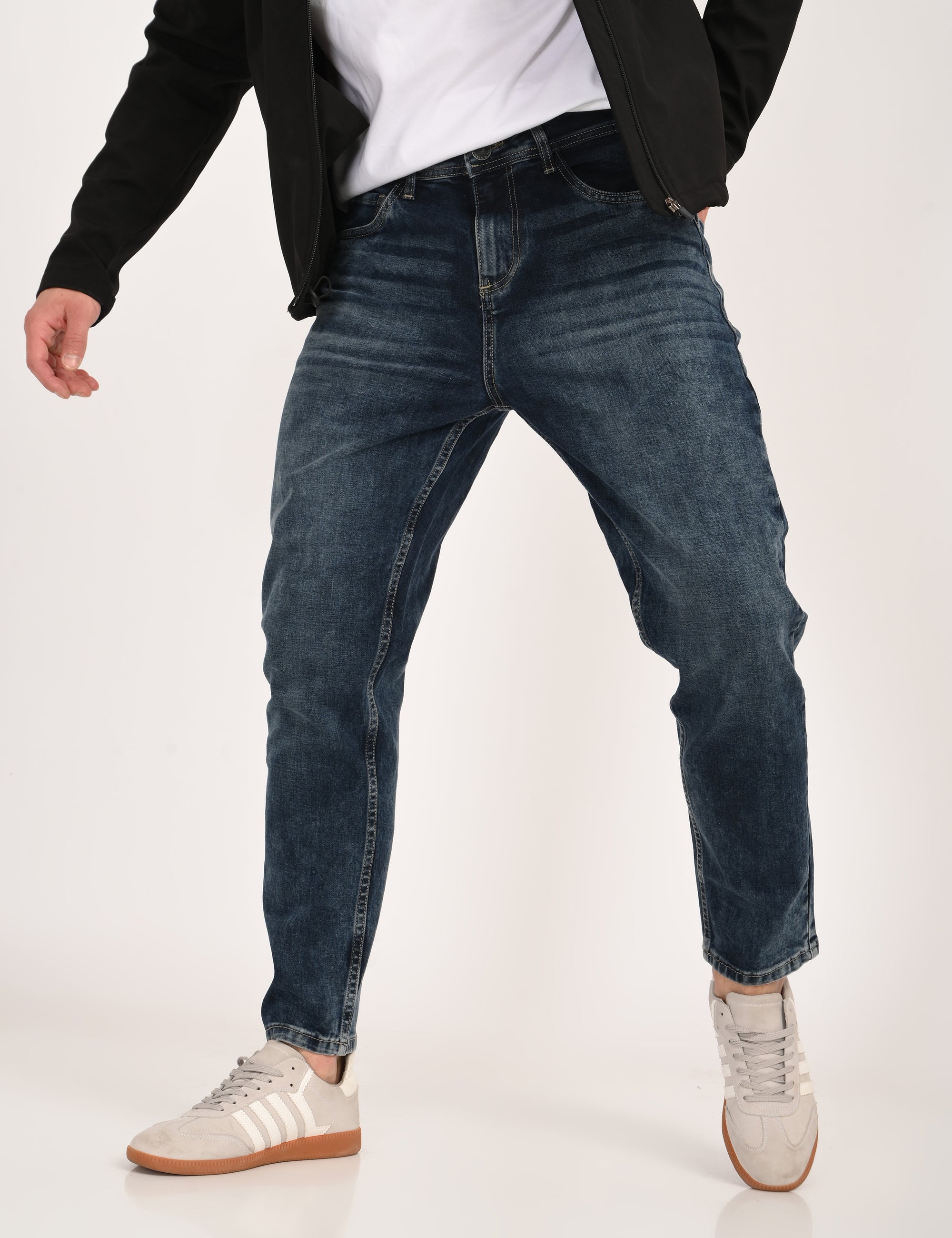 Comfort Fit Midnight Blue Denim Pants
