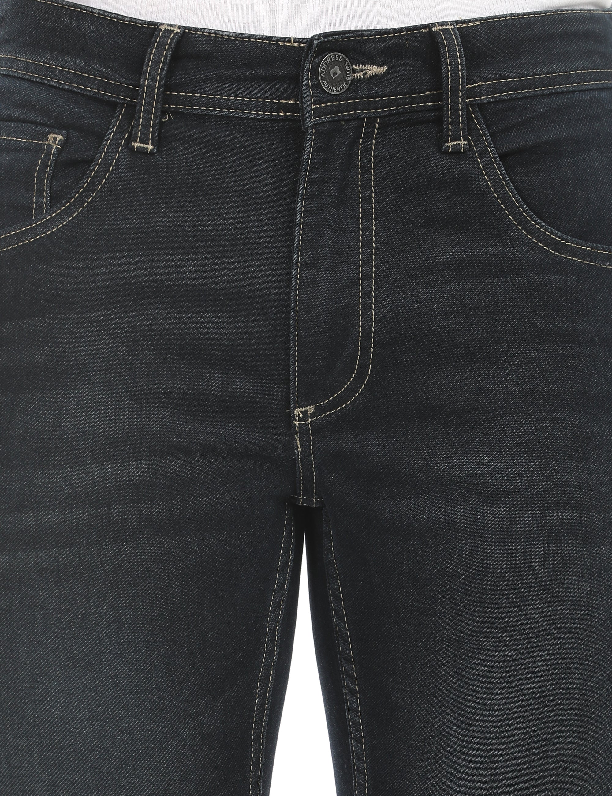 Slim Fit Deep Ocean Denim Pants