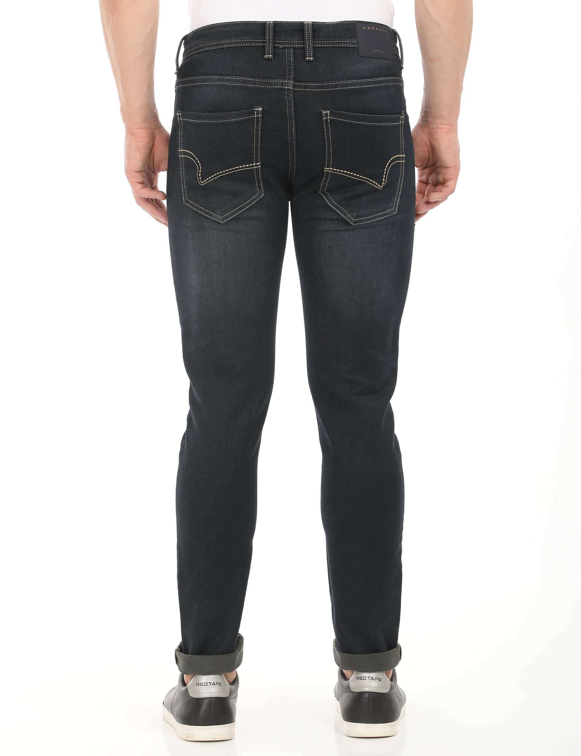 Slim Fit Deep Ocean Denim Pants